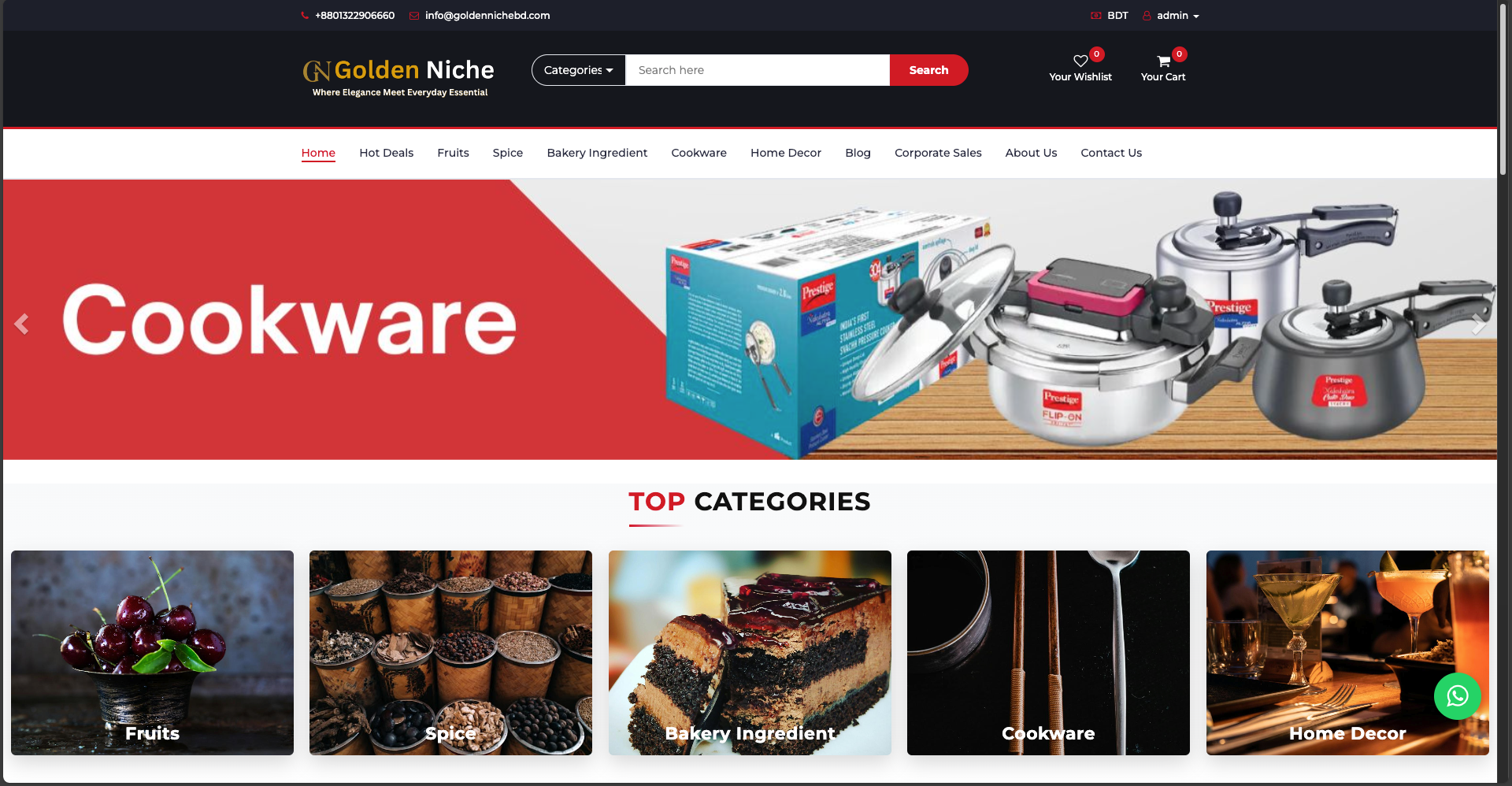 Golden Niche E-Commerce Platform